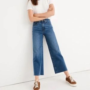 Madewell Slim Wide Leg Crop - Raw Hem Edition